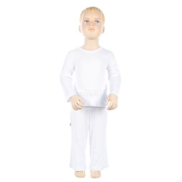 Пижама Наша Мама Be happy Для мальчика от 1,5 до 2 лет. (размер 92-52) белая с рисунком