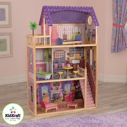 Дом для кукол до 30 см KidKraft Кайла Kayla dollhouse, 10 предметов мебели