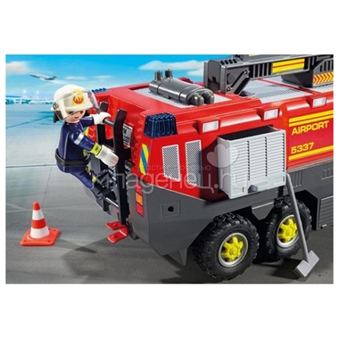 Игровой набор Playmobil Городской аэропорт Пожарная машина со светом и звуком 4