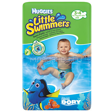 Трусики для плавания Huggies Little Swimmers (7-15кг) 12 штук 0