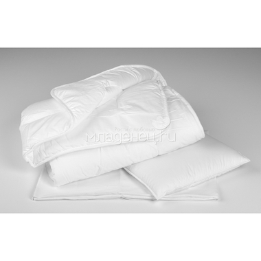 Комплект в кроватку Perina 2 предмета Одеяло/Подушка Белый 0