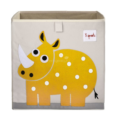 Коробка для хранения 3 Sprouts Носорог (Yellow Rhino) Арт. 00007 0