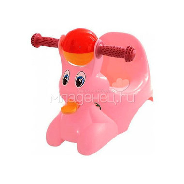 Горшок-игрушка Пластик "Зайчик" Цвет - розовый 0