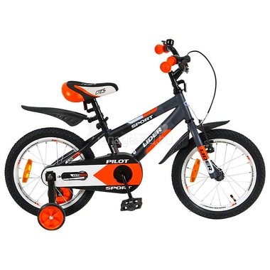 Велосипед двухколесный Velolider 16" Lider Pilot LP16HO MATT Черный/Оранжевый 0