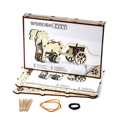Механическая модель Wooden City Колесница Да Винчи (74 детали)
