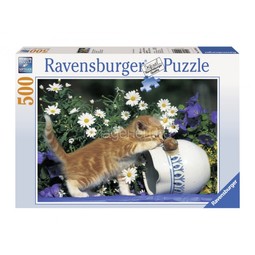 Пазл Ravensburger 500 элементов Любопытный котенок