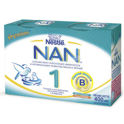 Молочная смесь Nestle NAN Premium 200 гр*2 шт готовая к употреблению №1 (с 0 мес)