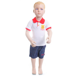 Комплект одежды Дисней Винни Пух футболка-поло и шорты, для мальчика, белый 