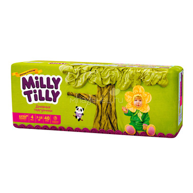 Подгузники Milly Tilly дневные Maxi 7-18 кг (40 шт) Размер 4 0