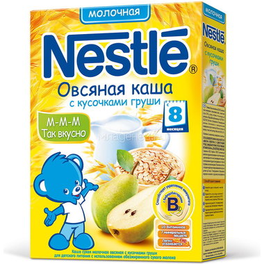 Каша Nestle молочная 250 гр Овсяная с грушей (с 8 мес) 0