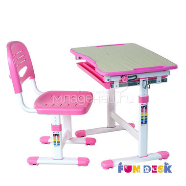 Набор мебели FunDesk PICCOLINO парта и стул Pink 3