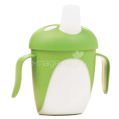 Чашка-непроливайка Canpol Babies С ручками 240 мл (с 9 мес) зеленая 0