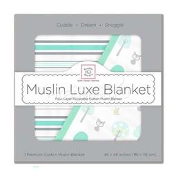 Одеяло муслиновое SwaddleDesigns Luxe Muslin Blue Forest