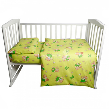 Комплект постельного белья детский Bambola За Медом Зеленый 0