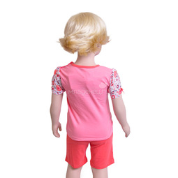 Комплект Veneya Венейя (футболка+шорты) для девочки, розовый 