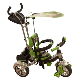 Велосипед Mars Trike трехколесный тент с рисунком Зеленый
