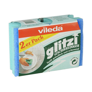 Губка для посуды Vileda Glitzi для посуды 2 шт 0