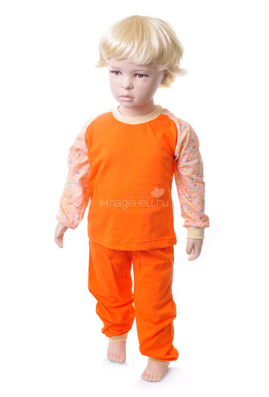 Пижама Детская радуга Огонёк, цвет оранжевый  0
