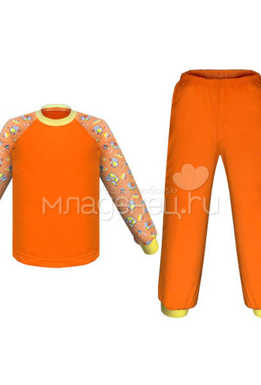 Пижама Детская радуга Огонёк, цвет оранжевый  2