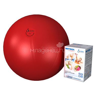 Мяч Альпина Пласт гимнастический Фитбол Стандарт 45 см (цвет в ассортименте) 1