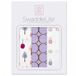 Набор пеленок SwaddleDesigns SwaddleLite Cute & Calm Lavender