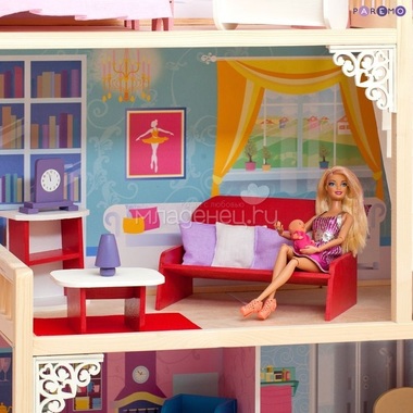 Кукольный домик PAREMO Вдохновение: 16 предметов мебели, 2 лестницы 8