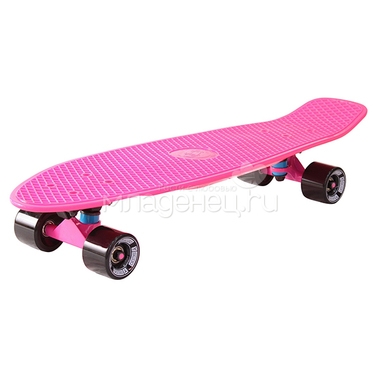 Скейтборд Y-SCOO Big Fishskateboard 27" винил 68,6х19 с сумкой Pink/Black 1