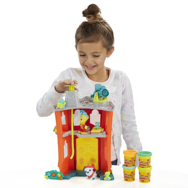 Игровой набор Play-Doh Пожарная станция 3