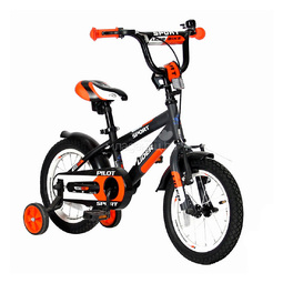 Велосипед двухколесный Velolider 14" Lider Pilot LP14HO Черный/Оранжевый