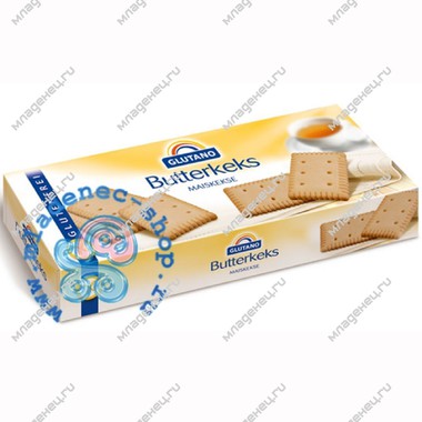 Печенье Glutano  (без глютена) 110 гр Сливочное кукурузное 0