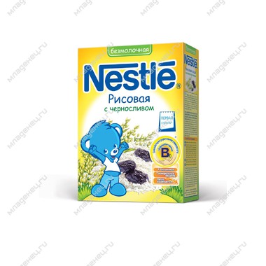 Каша Nestle безмолочная 200 гр Рисовая с черносливом (1 ступень) 0