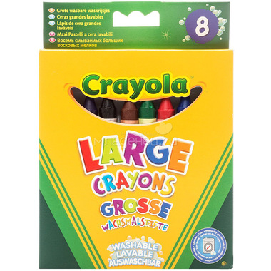 Карандаши восковые Crayola Восковые смываемые 0