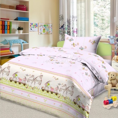 Комплект постельного белья детский Letto в кроватку BG-40 0