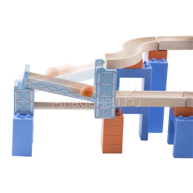 Конструктор Wonderworld Trix Track деревянный Прыжки с мостом 3 в 1 3