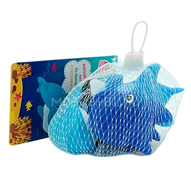 Набор игрушек для ванны Lubby Морской мир от 12 месяцев 1