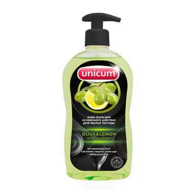 Средство для мытья посуды Unicum олива и лимон 550 мл 0