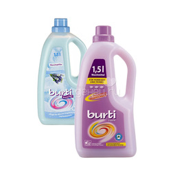 Средство для стирки Burti 1,5 л Liquid Ликвид для цветного белья в подарок ополаскиватель для белья Kushel Кушэль