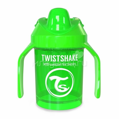 Поильник Twistshake Mini Cup 230 мл (с 4 мес) зеленый 1