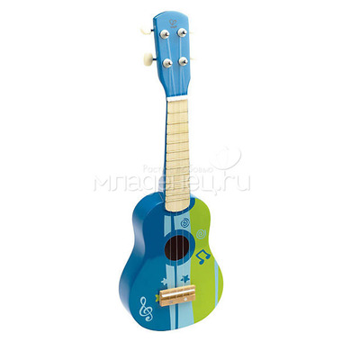 Игрушка Hape деревянная Гитара синяя 0