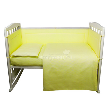 Комплект в кроватку Bambola 6 предметов Карамельки Желтый 0