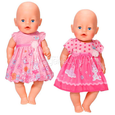 Одежда для кукол Zapf Creation Baby Born Платья на вешалке в ассортименте (2 вида) 1