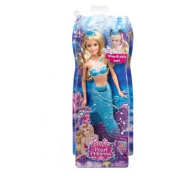 Кукла Barbie Русалки подружки с аксессуарами Серия Жемчужная принцесса С синим хвостом