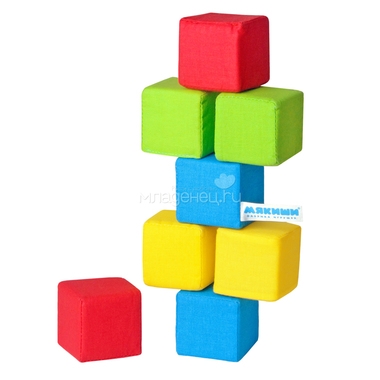 Набор Мякиши из 8 кубиков 4 цвета 2