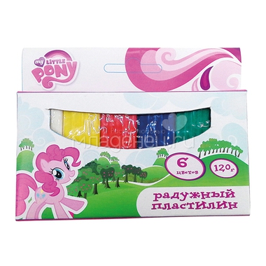 Пластилин Умка Восковой Мy Little Pony 6 цветов 0