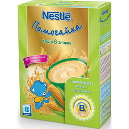 Каша Nestle Помогайка безмолочная 200 гр 8 злаков (с 8 мес)