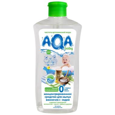 Концентрированное средство для мытья ванночек AQA baby с содой 500 мл 0