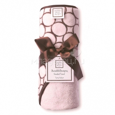 Полотенце с капюшоном SwaddleDesigns Hooded Towel Pink w/BR Mod C 0