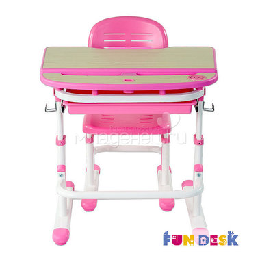 Набор мебели FunDesk Sorriso парта и стул Pink 4