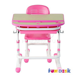 Набор мебели FunDesk Sorriso парта и стул Pink