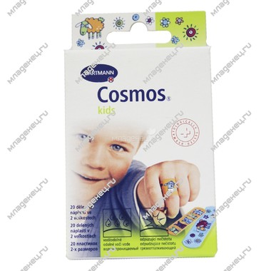 Пластырь Hartmann Cosmos "Kids" Пластинки с рисунком 20 шт 0